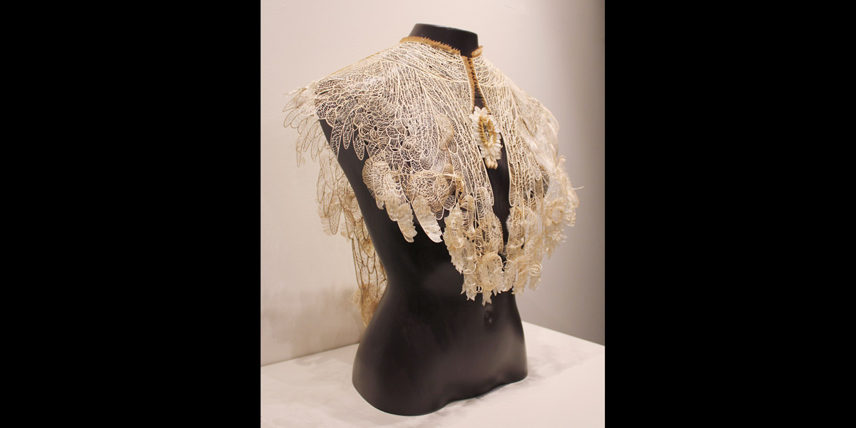 Judith Brown's Flight of Fancy (leaves, bulbs, paper) - overall 2013 Waterhouse Prize winner.