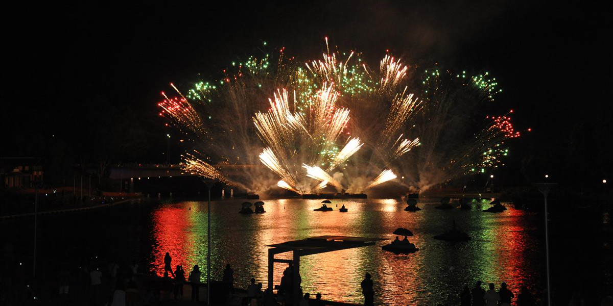 Last year's Australia Day fireworks in the city. Photo courtesy Adelaide City Council