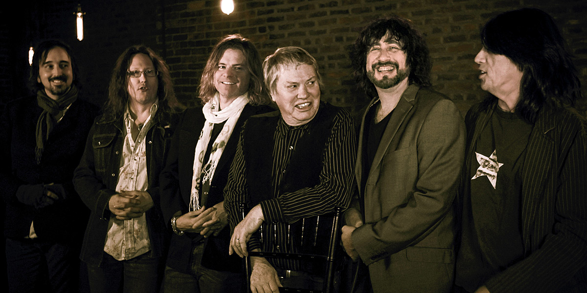 Bobby Keys (third from right) and The Suffering Bastards are playing at The Gov.