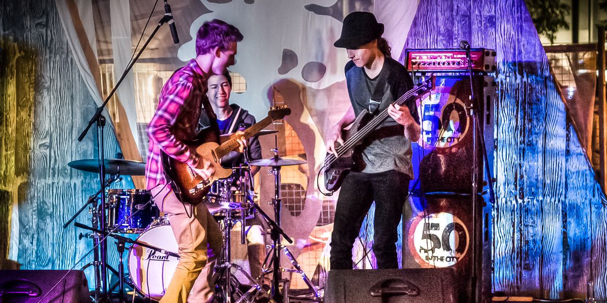 Young Adelaide band 50 in the City, which features in State of Play 2.