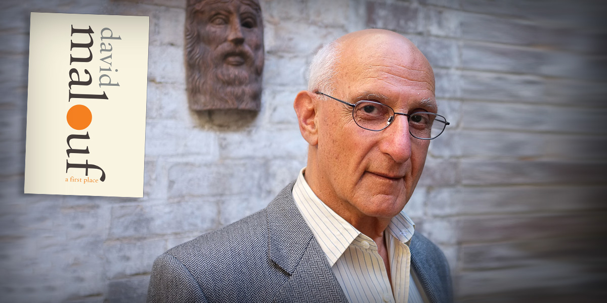 David Malouf and (inset) A First Place. Main photo: Conrad del Villar