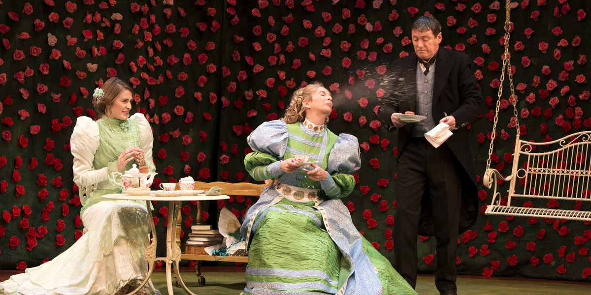 Lucy Fry, Anna Steen and Rory Walker in The Importance of Being Earnest. Photo: Shane Reid