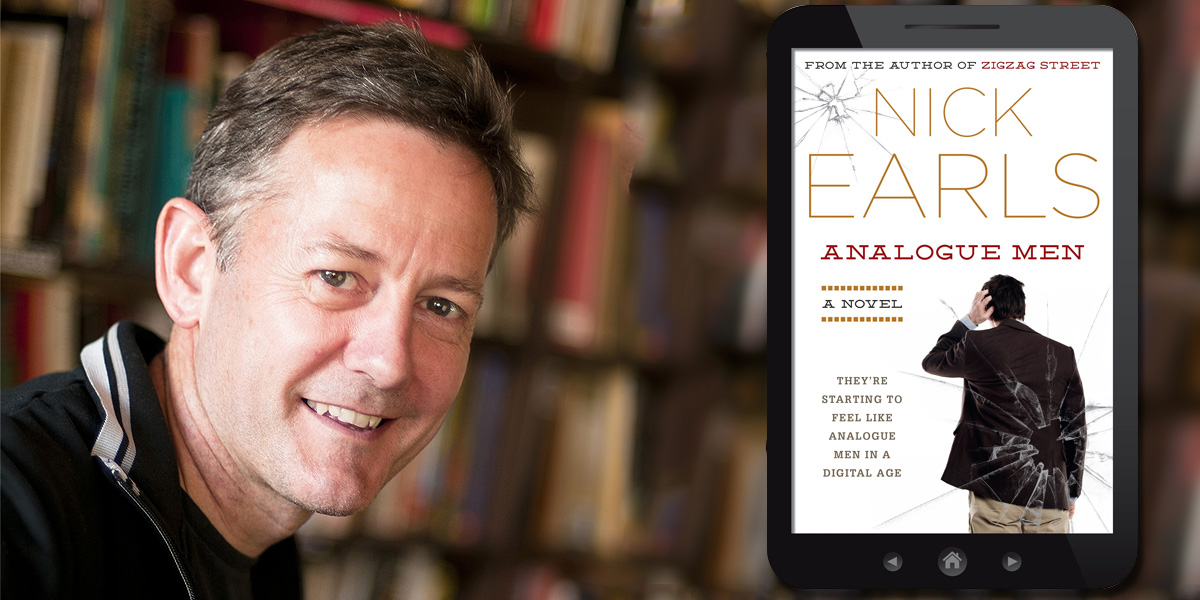 Author Nick Earls and his latest book. Main photo: David Tye