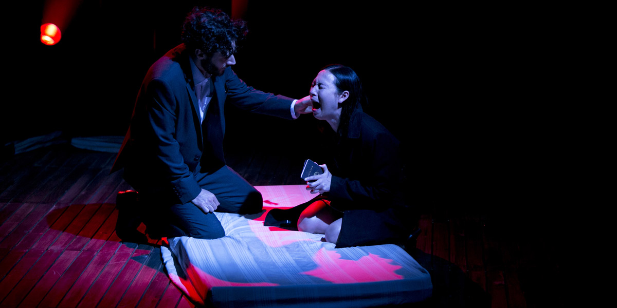 Tim Walter and Ursula Mills in Kryptonite. Photo: Lisa Tomasetti
