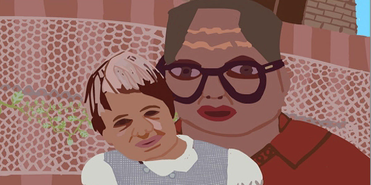 A still from Lisa's Story, an animated film by Lisa Reid.