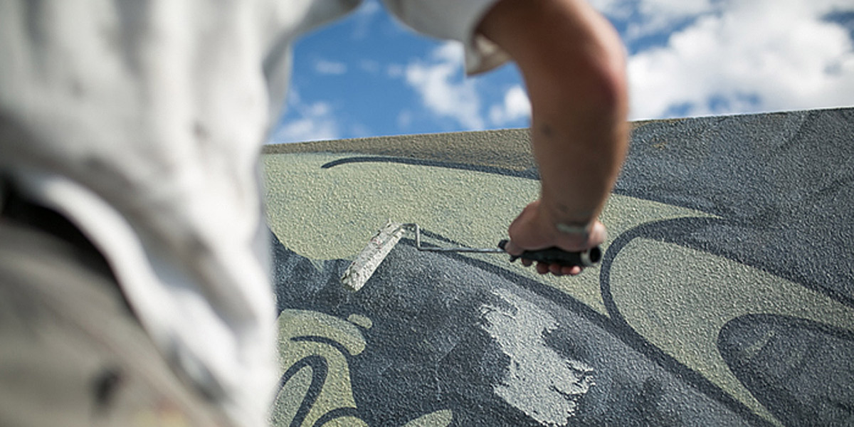 Italian street artist Hitnes hosted a Guildhouse masterclass at the Adelaide Festival Centre last year. Photo: Ben McPherson
