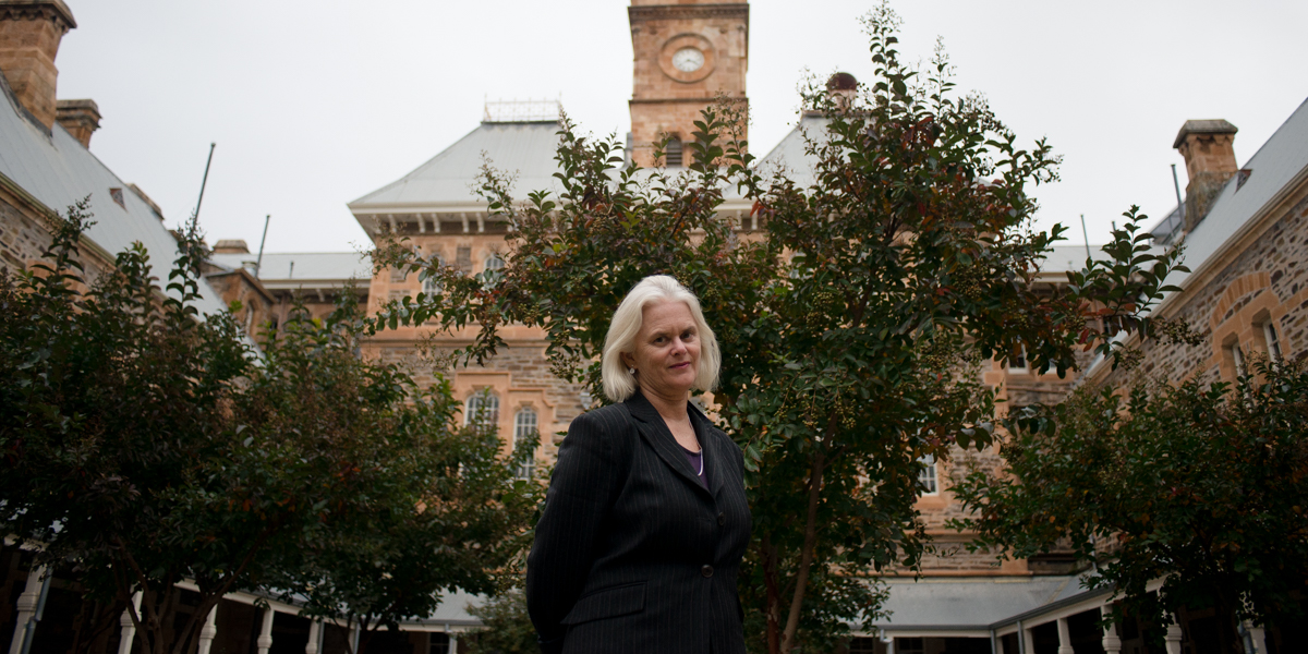 SA Film Corporation CEO Annabelle Sheehan at Adelaide Studios. Photo: Nat Rogers/Indaily