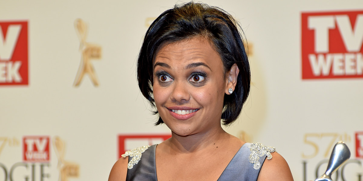 Most Popular New Talent winner Miranda Tapsell. Photo: AAP