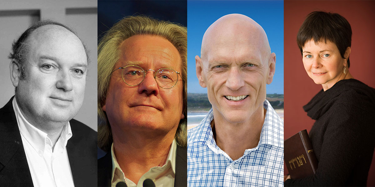 Louis de Bernières, AC Grayling, Peter Garrett  and Geraldine Brooks.
