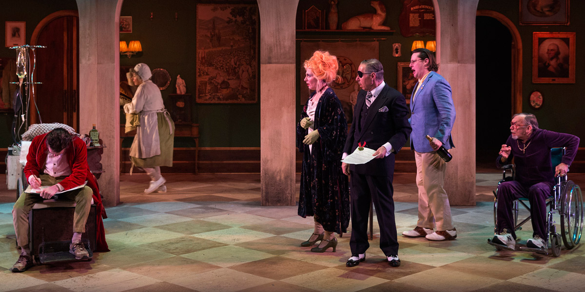 A scene from 'Volpone'. Photo: Shane Reid