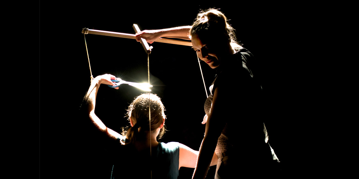 Krystal Brock and Clare Mansfield in The Audition. Photo: Michael Errey