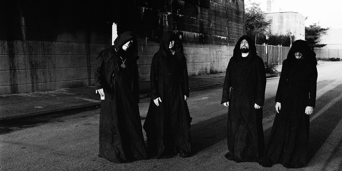 Earplugs provided: Drone metal band Sunn O))). Photo: Andrew Beardsworth