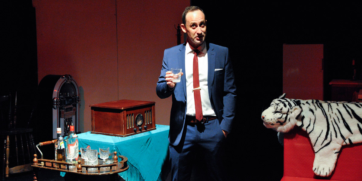 Marc Clement at his suave best as Alfie.