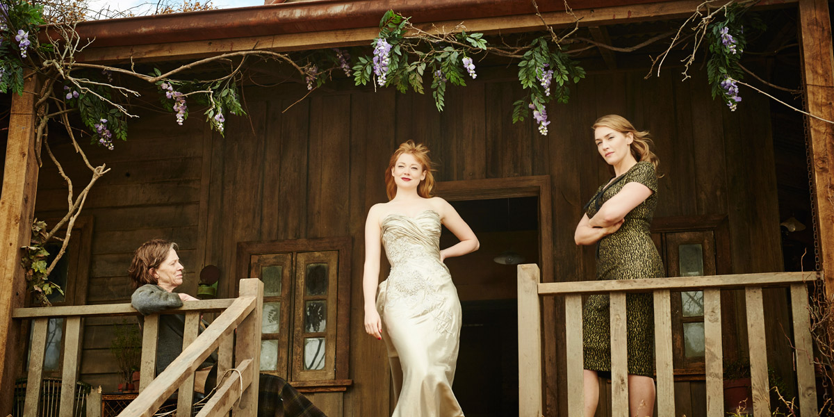Judy Davis, Sarah Snook and Kate Winslet in The Dressmaker.