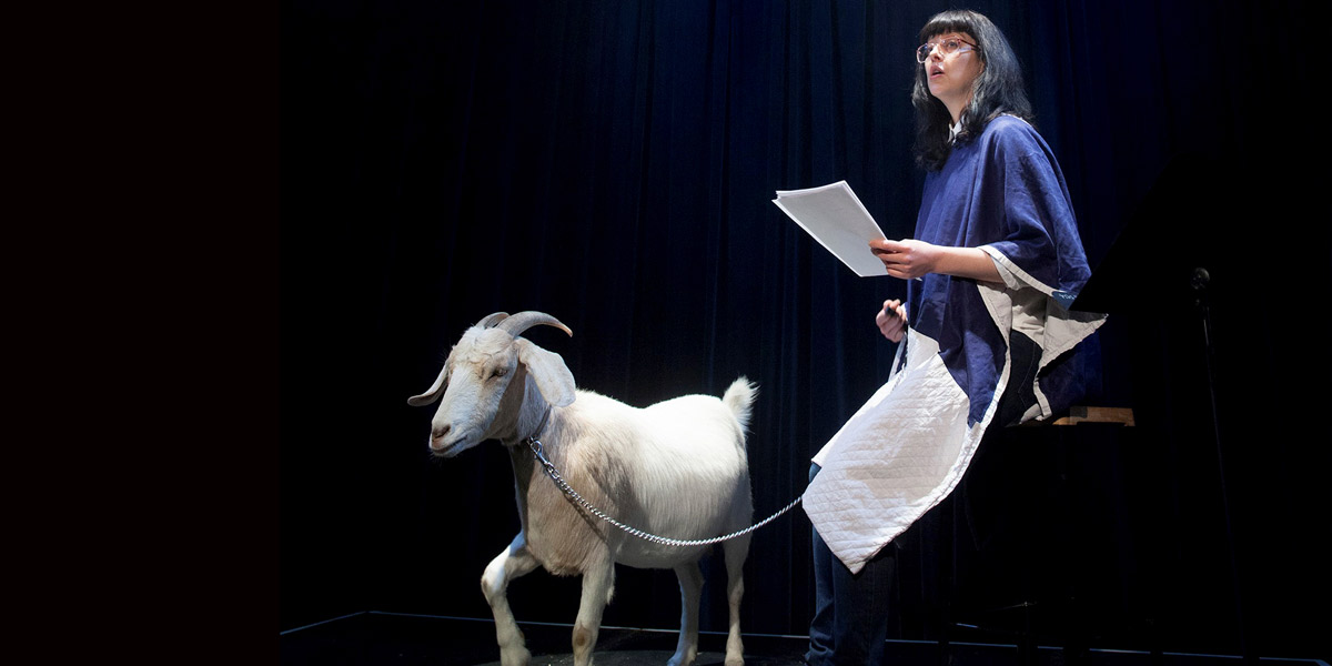 Performance work Reach Out and Touch Faith II - at Near and Far, Queen's Theatre.