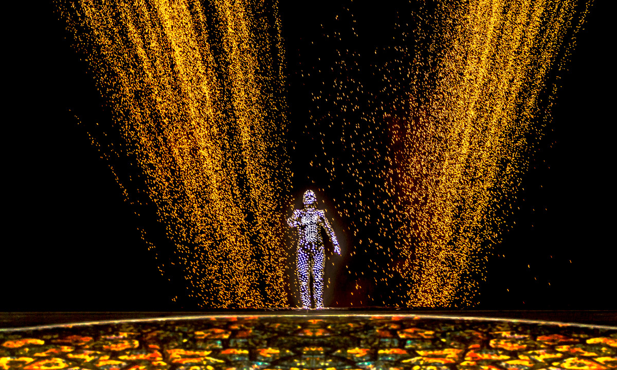 This year's Adelaide Festival, which opened with the Oval spectacular À Fleur de Peau (above), achieved total ticket sales worth more than $2.8 million.  Photo: Daniel Roblin / Adelaide Festival