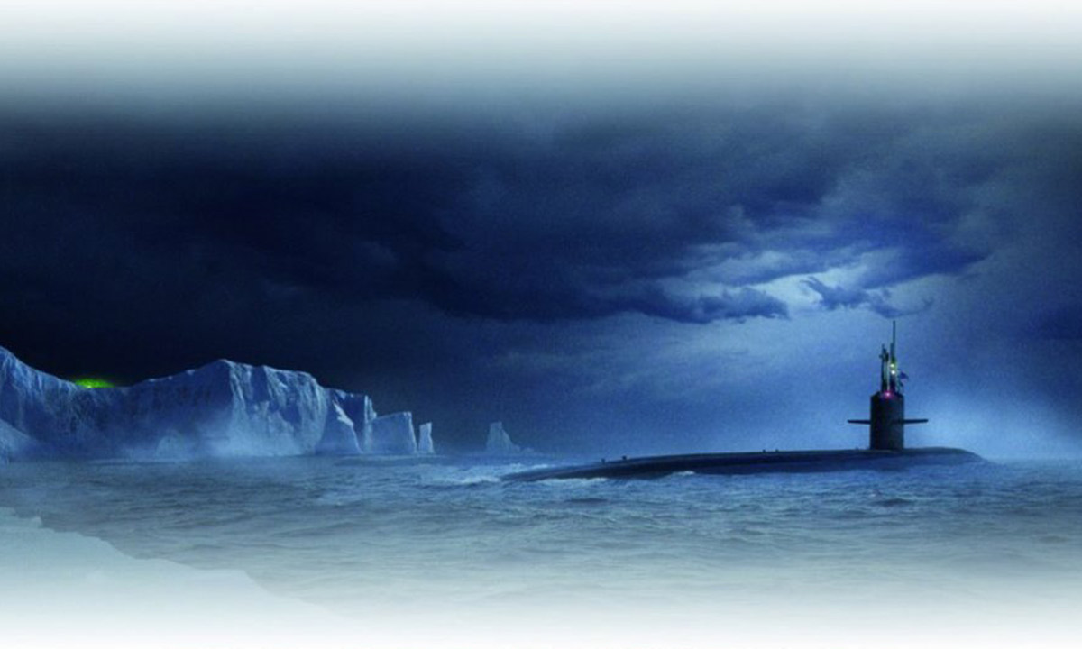 A cover image from the novel Ice Station.