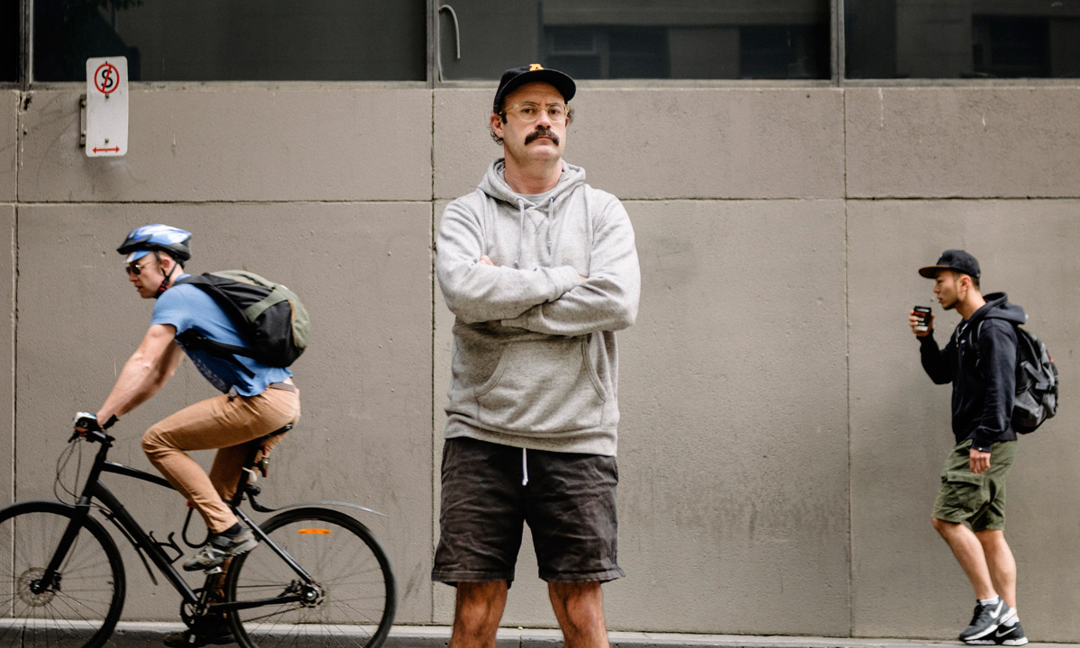 Comedian Sam Simmons. Photo: Alan Moyle