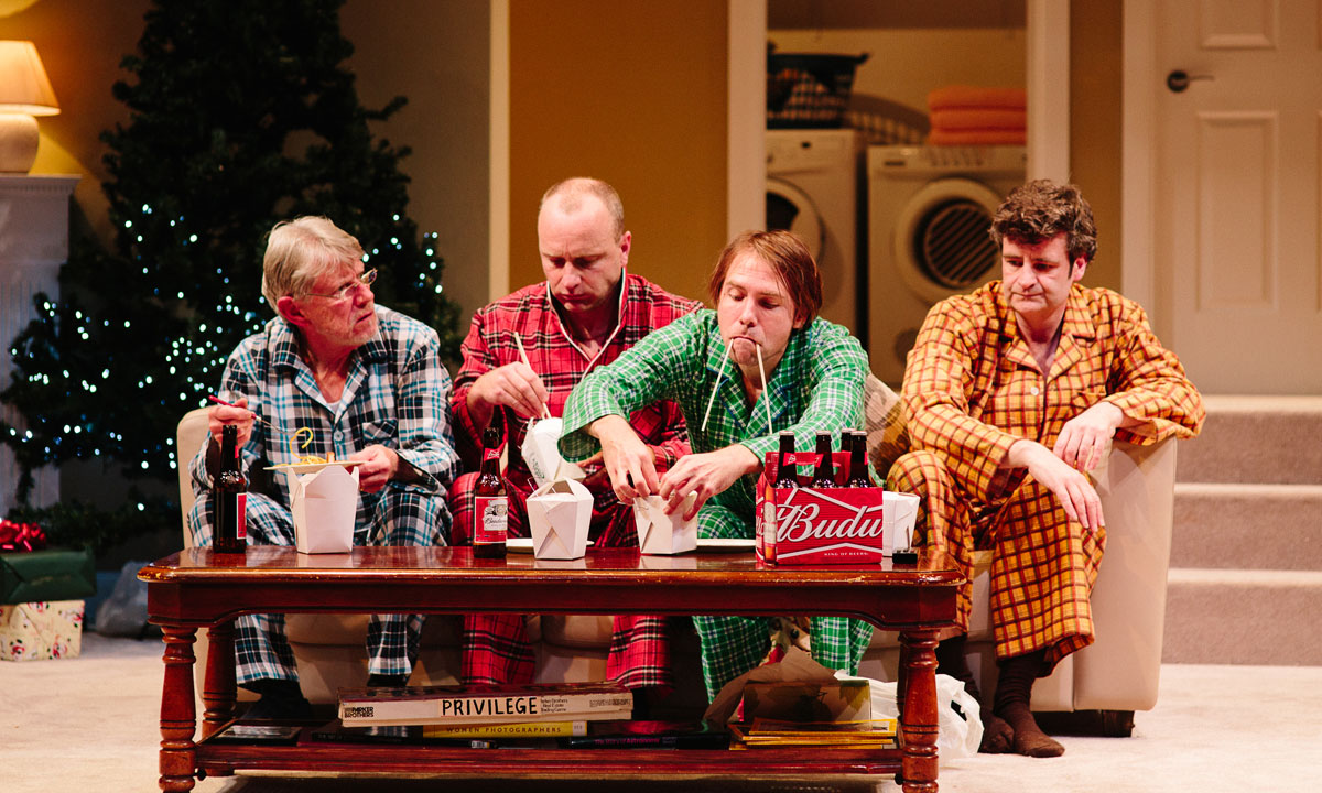 The cast of Straight White Men. Photo: Kate Pardey