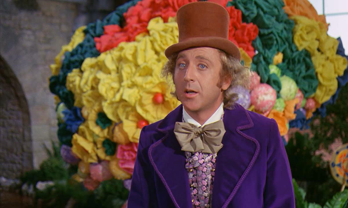 Gene Wilder as Willy Wonka.