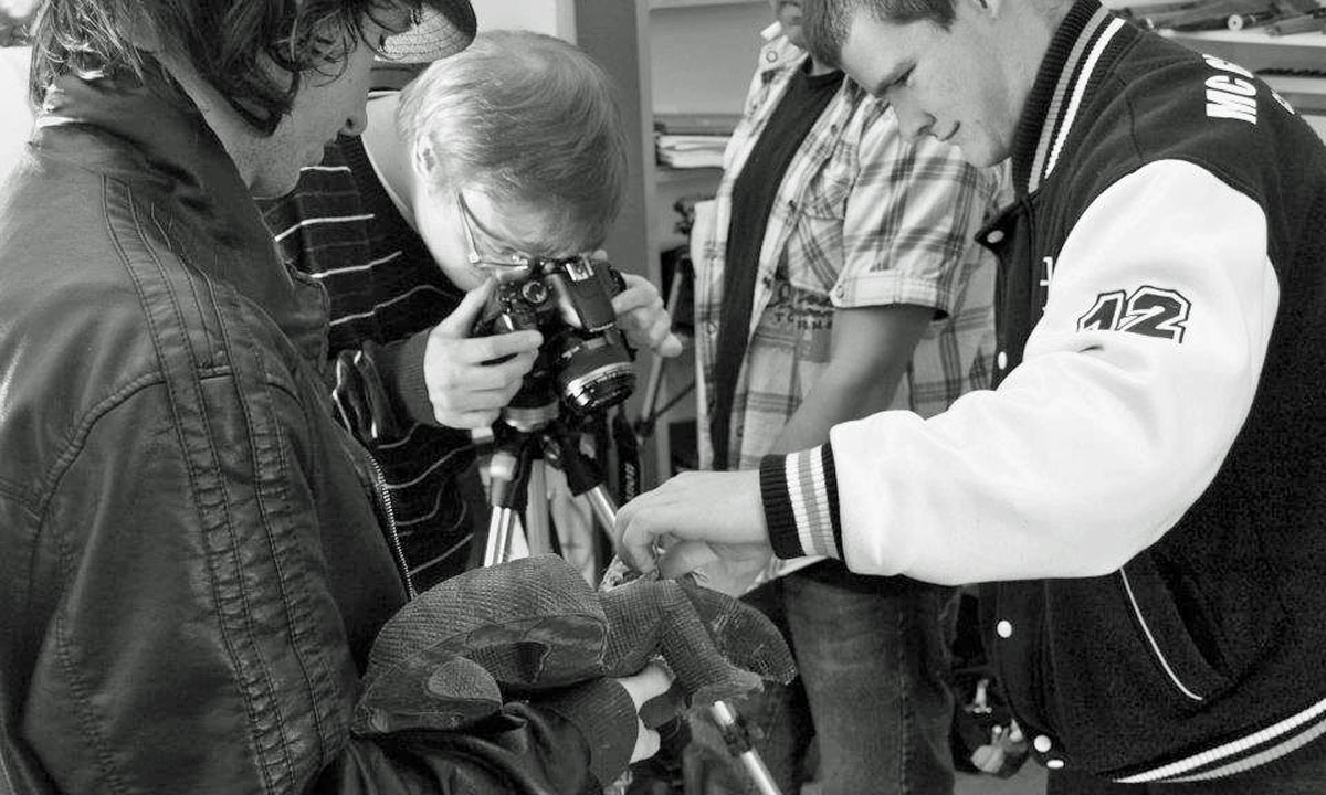 Participants in the first Sit Down, Shutup and Watch Film and New Media Festival. 