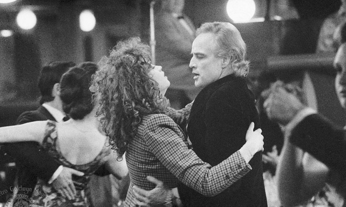 Maria Schneider and Marlon Brando in a scene from Last Tango in Paris. 