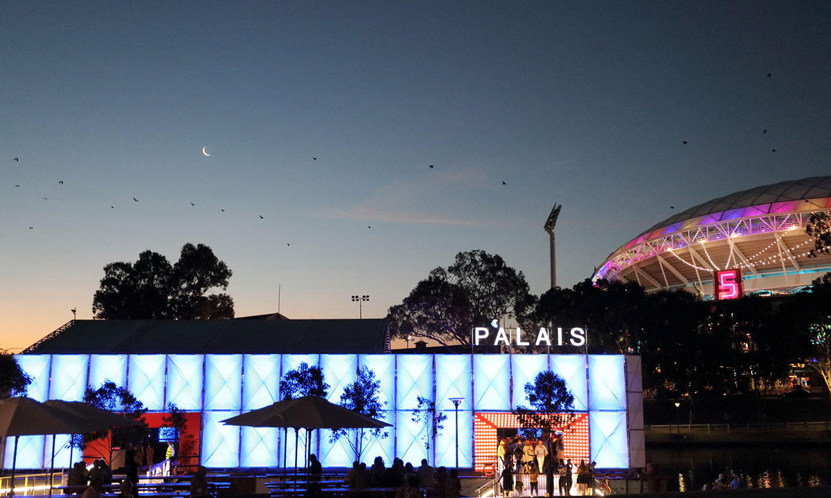 The Festival hub in Elder Park. Photo: Tony Lewis