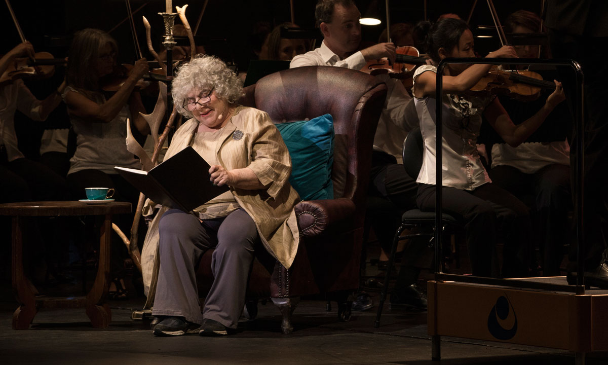 Miriam Margolyes narrates Peter and the Wolf. Photo: Shane Reid / Adelaide Festival