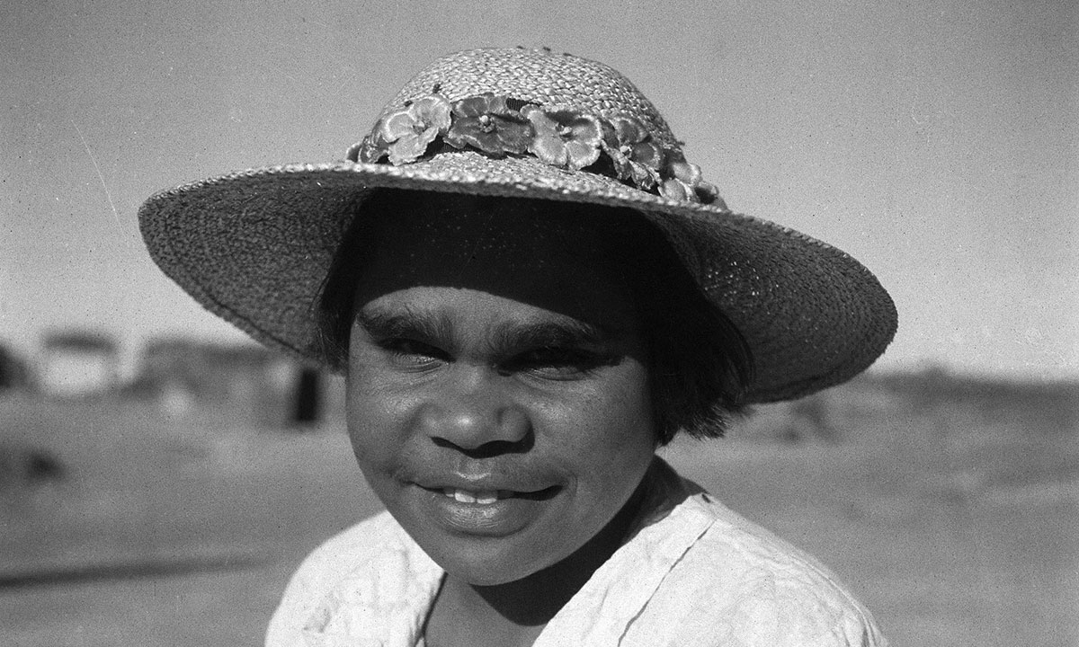 This photo of Pearl Mackenzie, taken by Charles Mountford in 1937, is part of the UNESCO-listed Mountford-Sheard Collection.  