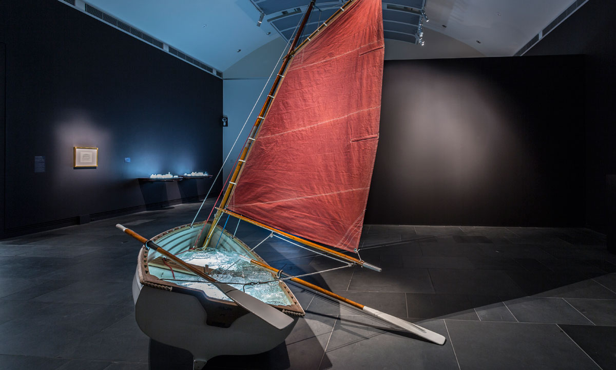 Maritime metaphor: Nicholas Folland's art installation 'Doldrum'. Photo: Paul Steed