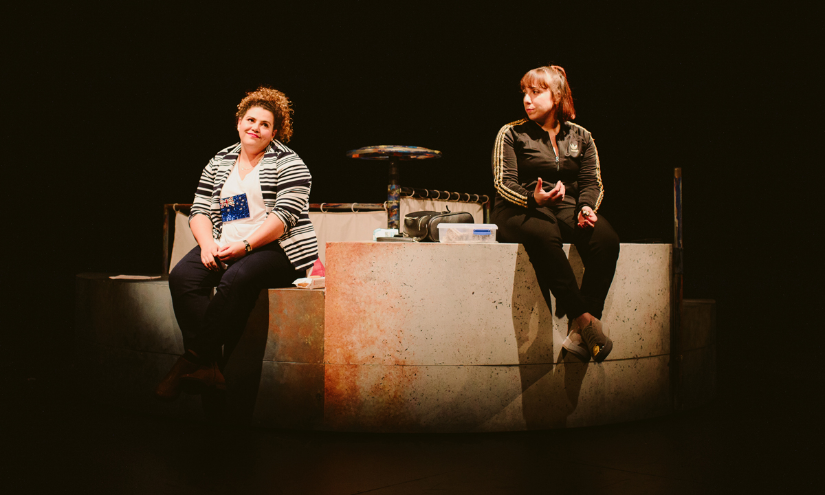 Sharni McDermott and Nadia Rossi in Sista Girl. Photo: Kate Pardey