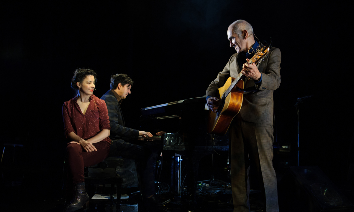 Camille O'Sullivan, Feargal Murray and Paul Kelly. Photo: Sarah Walker