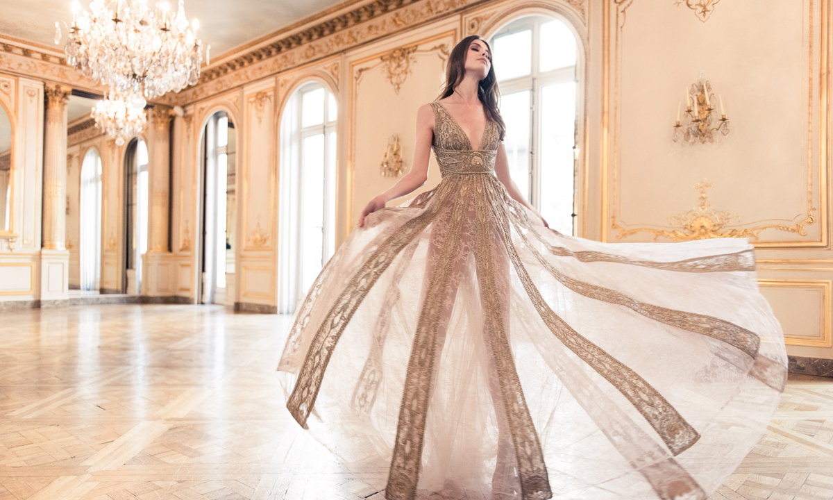 A gown from Paolo Sebastian's 2017 autumn/winter collection Reverie.