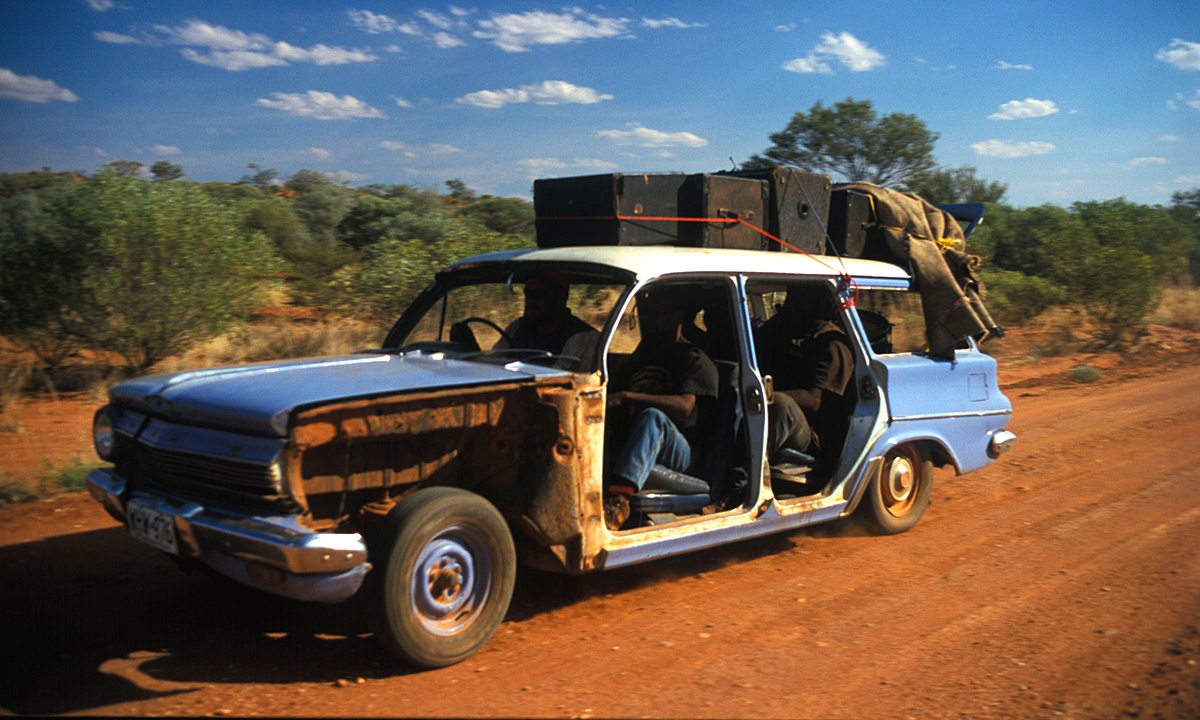 The Bush Mechanics exhibition is showing at Torrens Parade Ground.
