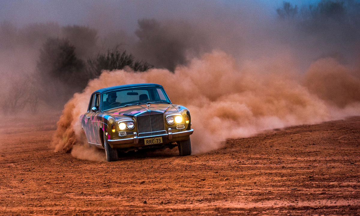 A still from Reko Rennie's video work OA_RR in the Tarnanthi exhibition at the AGSA. Photo: Justin McManus