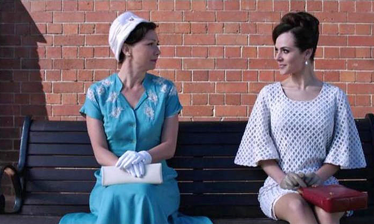 Actress Jessica Marais (pictured right) played transgender performer Carlotta in a 2014 telemovie. 