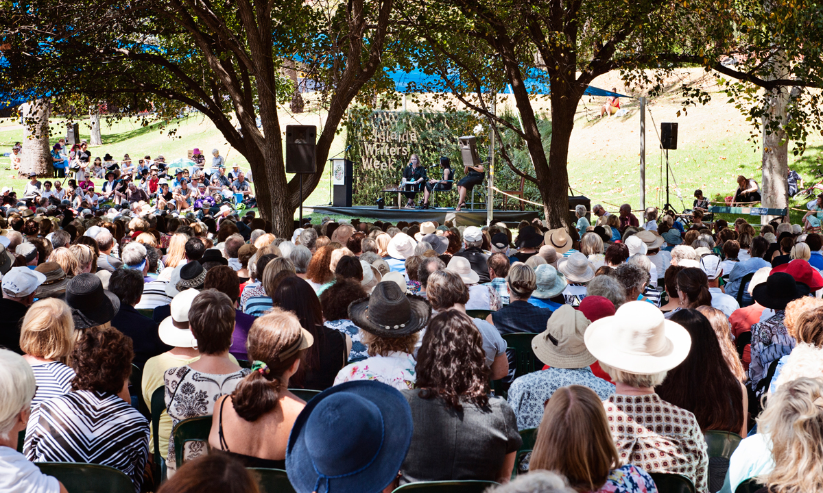 Adelaide Writers' Week in the Pioneer Women's Memorial Garden. Photo: Millie Brown