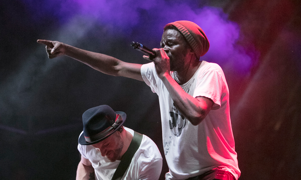 Féfé performs at So Frenchy So Chic in Adelaide. Photo: Karl Schwerdtfeger