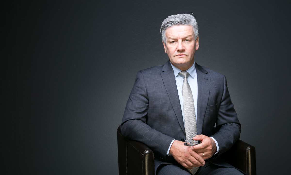 Lawrence Mooney as PM Malcolm Turnbull.