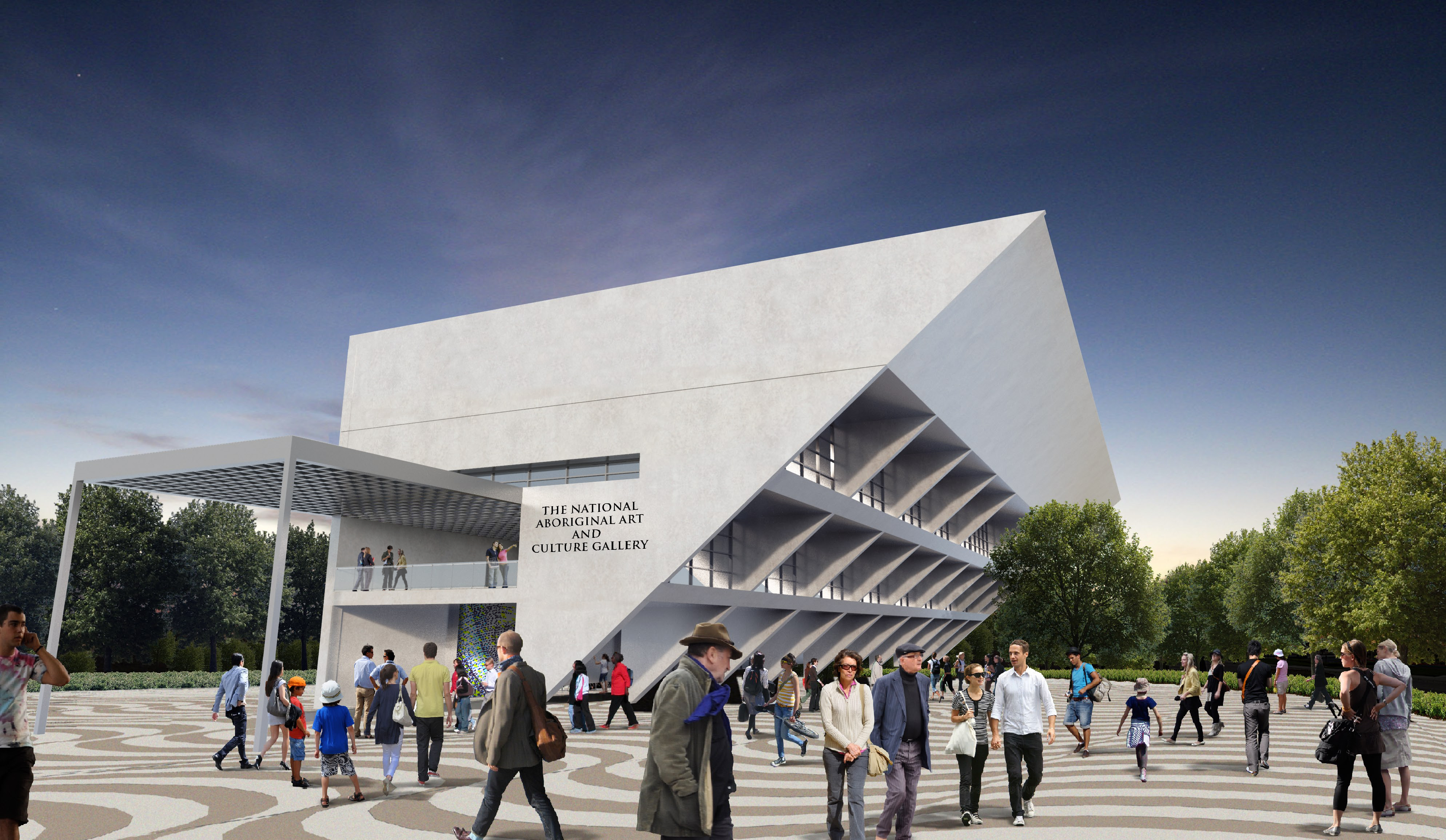 An image of the proposed gallery released by the Liberal Party today.