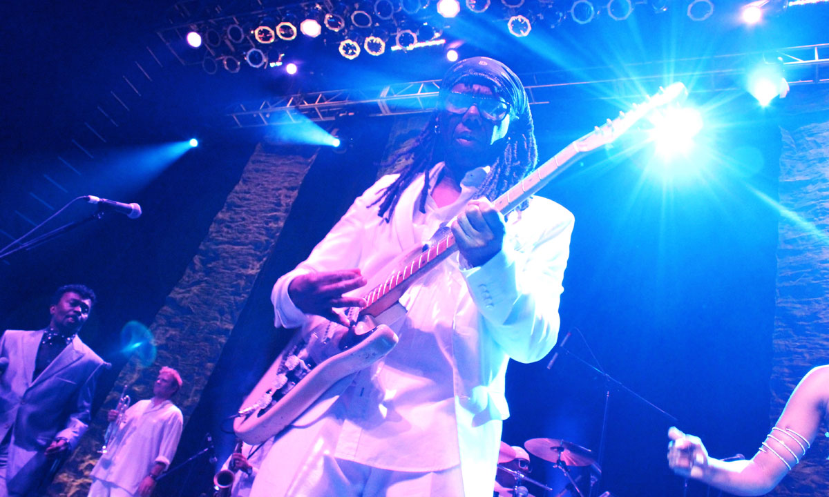 Nile Rodgers and Chic play in Botanic Park this weekend.