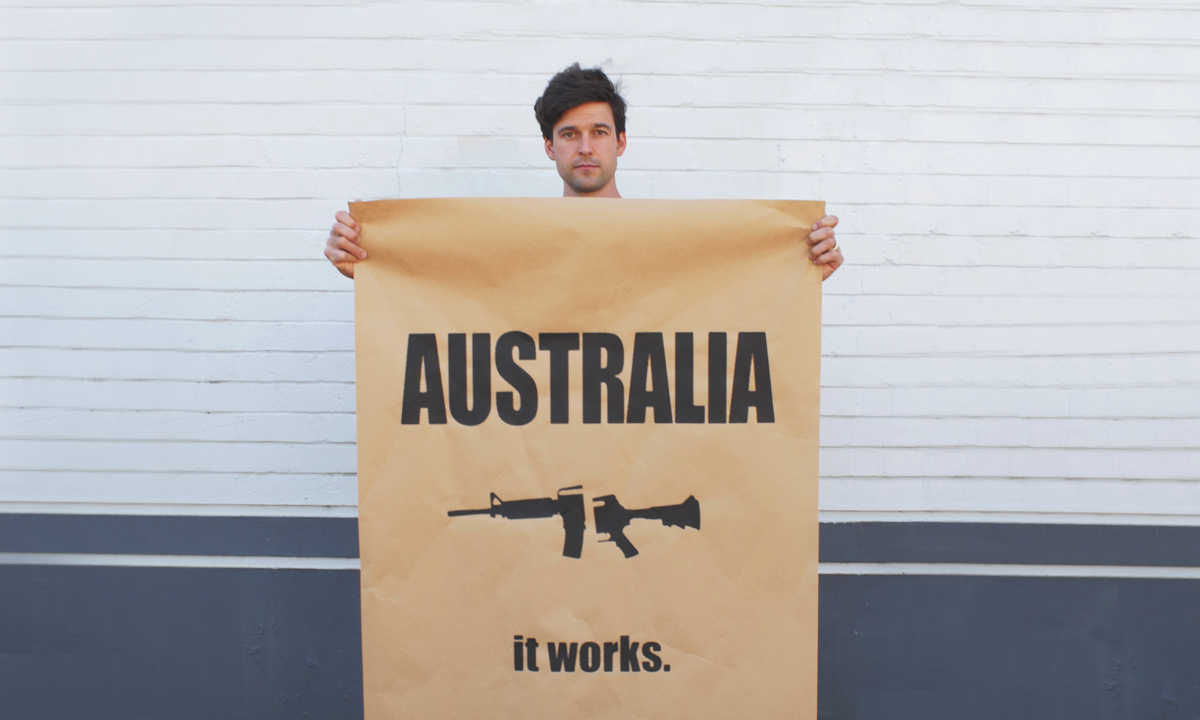 Thumbnail for Poster artist Peter Drew has the US in his sights