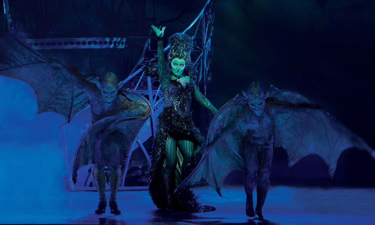 Jemma Rix as the Wicked Witch of the West. Photo: Jeff Busby