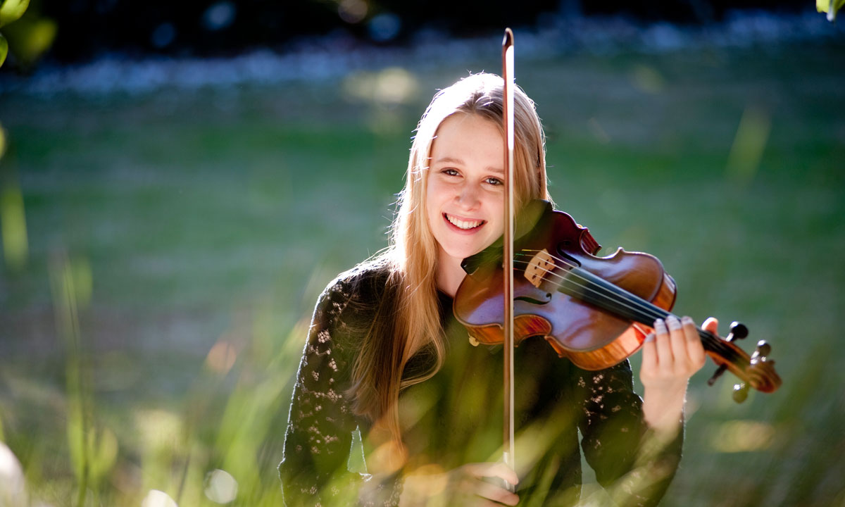 Violinist Grace Clifford. Photo: Anthony Browell