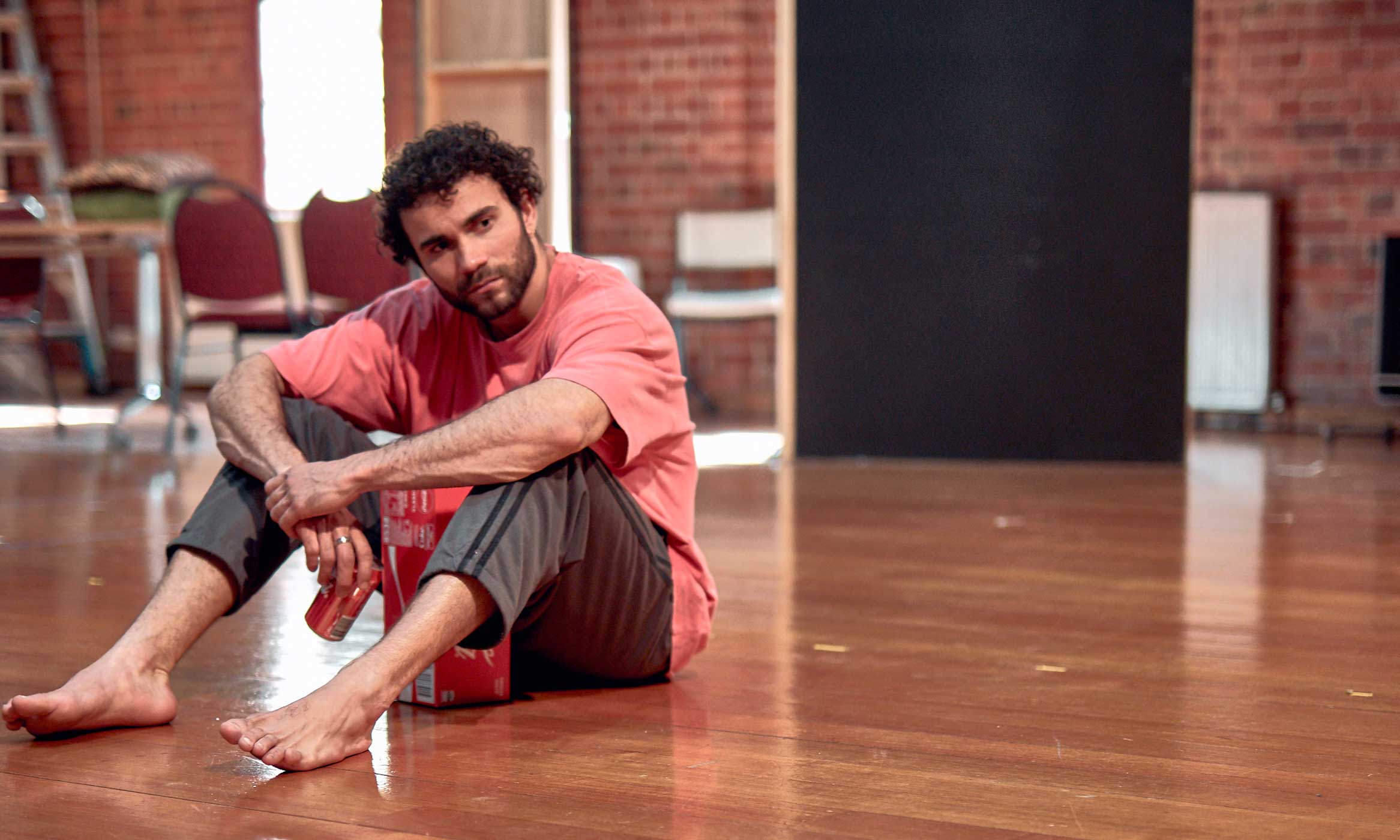 Nelson Baker during rehearsals for Brothers Wreck. Photo: Tim Grey. 