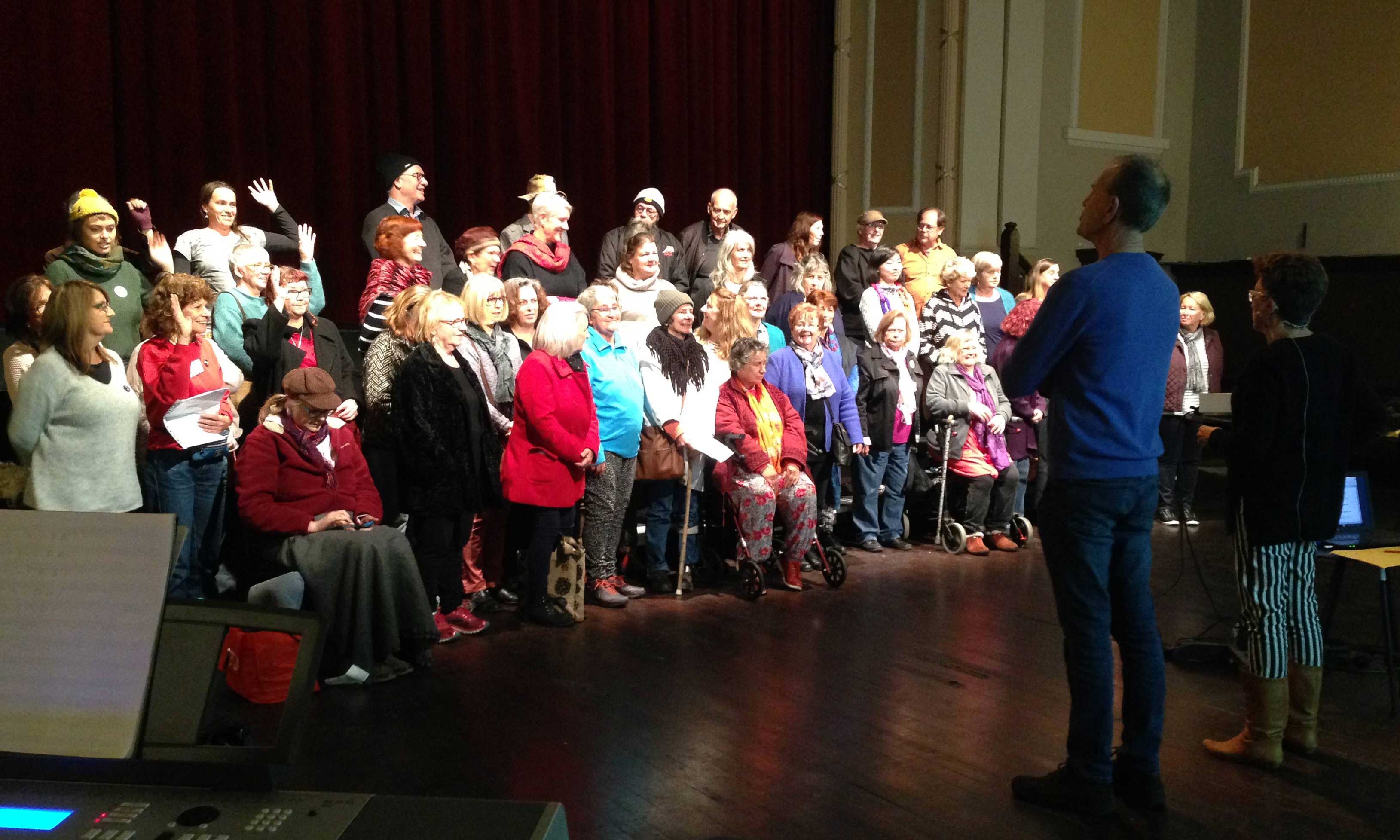 The Newstart Choir during rehearsals. Photo: supplied
