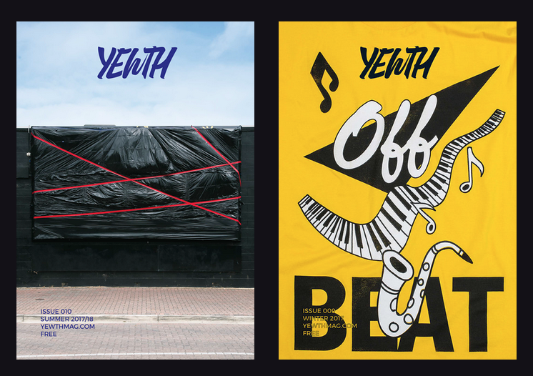 Two recent editions of Yewth. Image: yewthmag.com