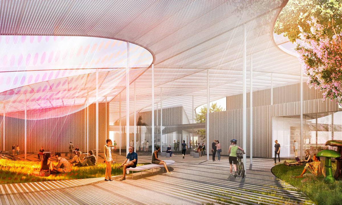 An artist's impression of the 'Grand Canopy' at the Jan Shrem and Maria Manetti Shrem Museum of Art.