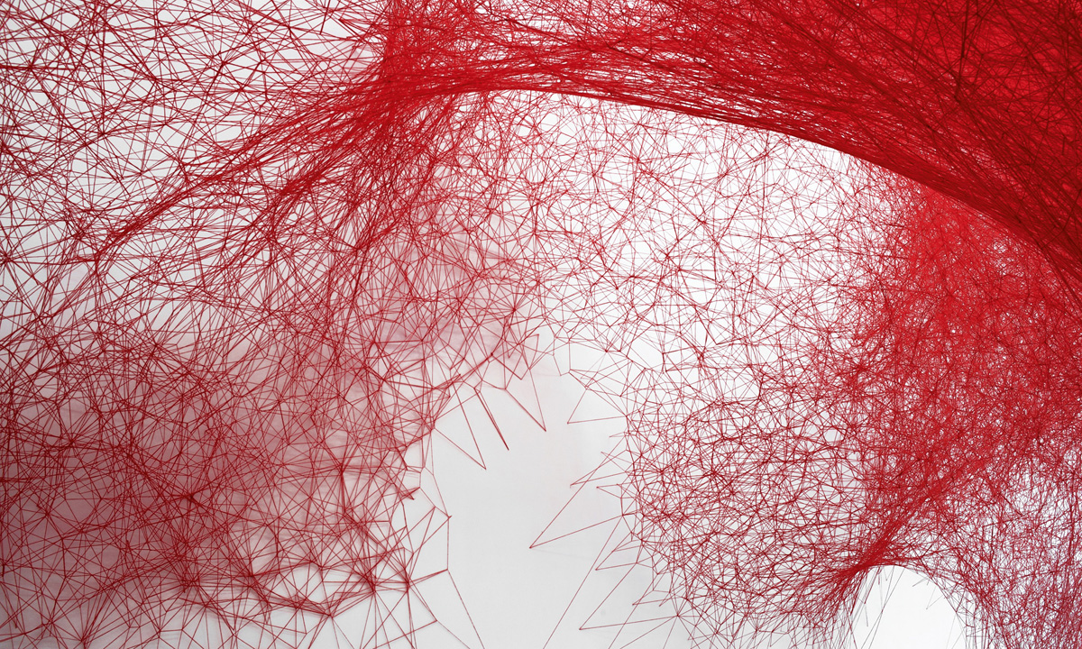 Chiharu Shiota's 'Uncertain Journey', 2016. Courtesy of the artist and Anna Schwartz Gallery. Photo: Sunhi Mang