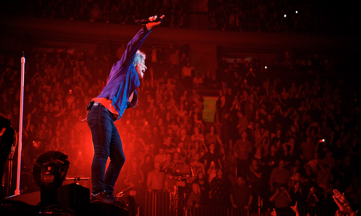 Bon Jovi will perform in Adelaide's Botanic Park on Tuesday.